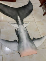Mermaid Orca Shark Tail Style Red Black Colour
