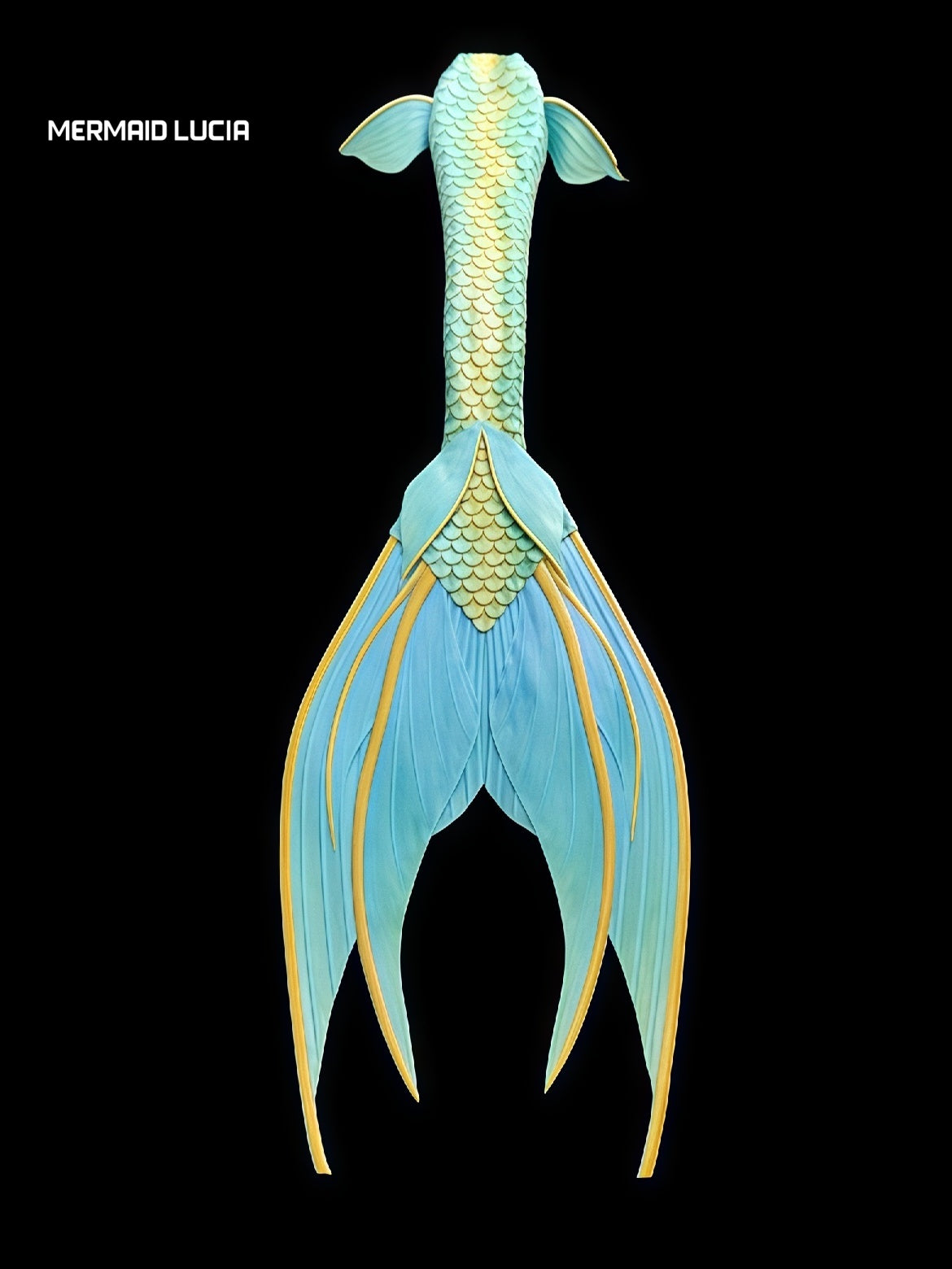 Starry Seabed 10 ultralight silicone mermaid tail