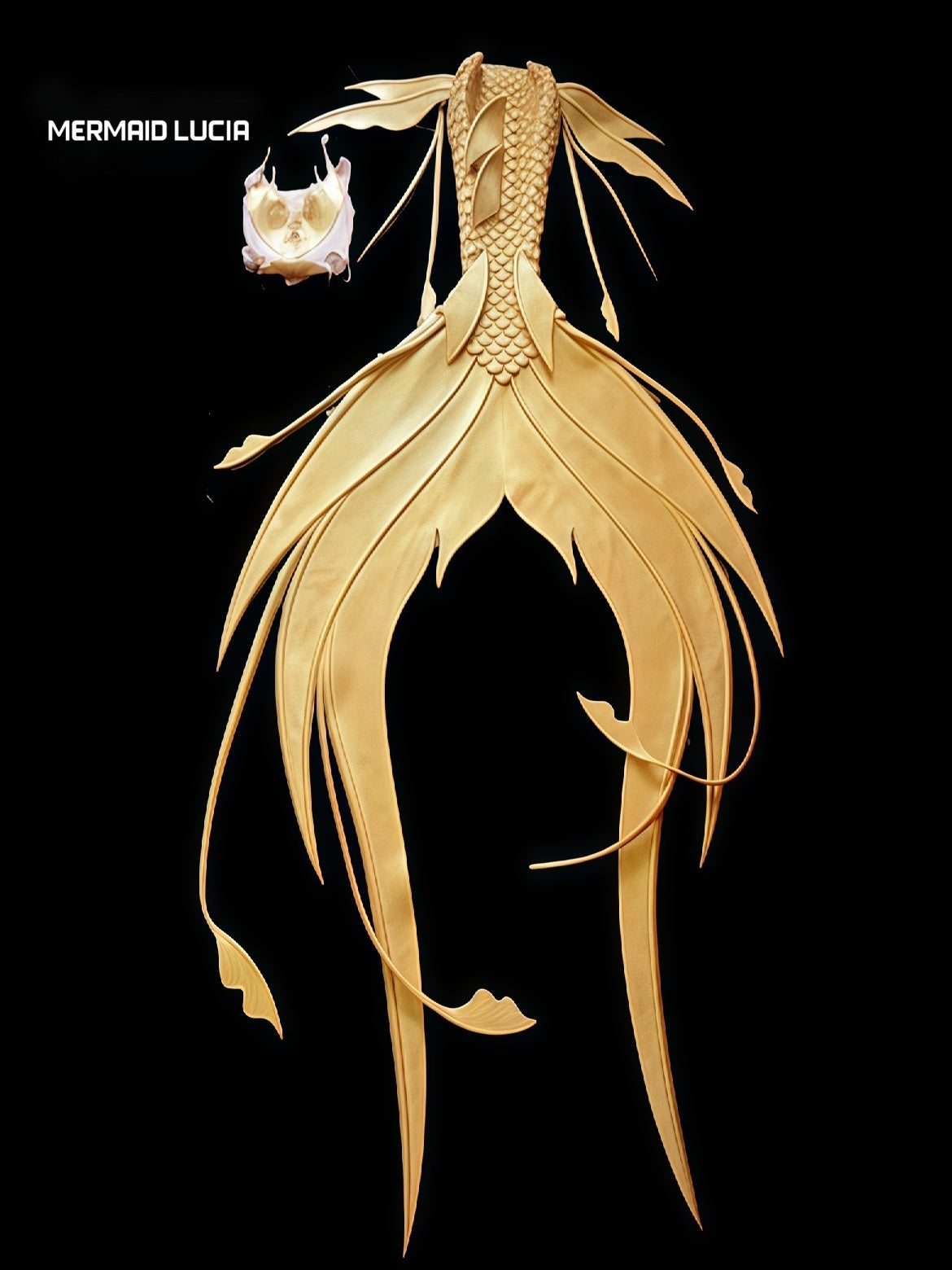Seashell Secrets 10 ultralight silicone mermaid tail