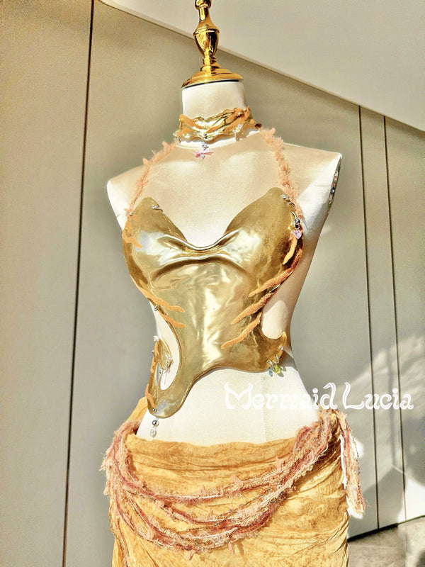 Aurora Embrace Golden Mirage Resin Top Costume Patent-Protected