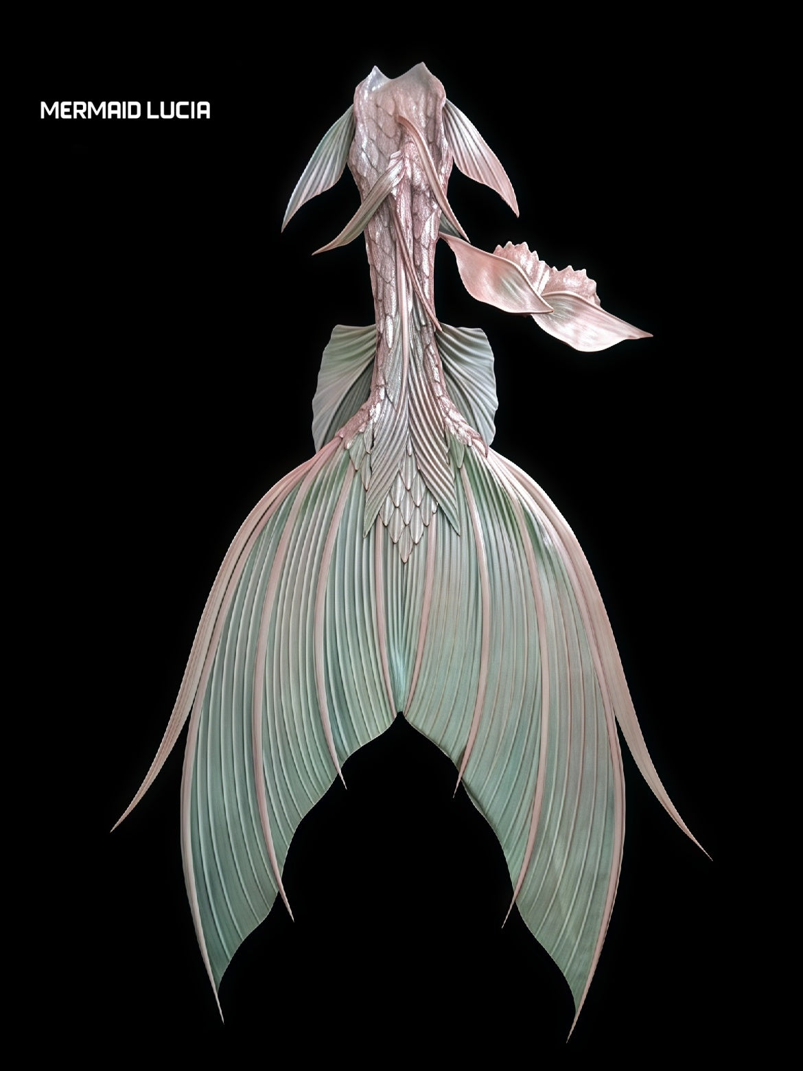 Ultralight Silicone Series Mermaid Merman Tail Beginning of Coral Dance 12 – Image 1