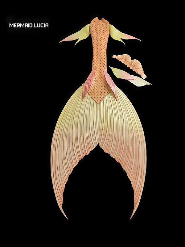 Ultralight Silicone Series Mermaid Merman Tail Beginning of Anemone Waltz 15