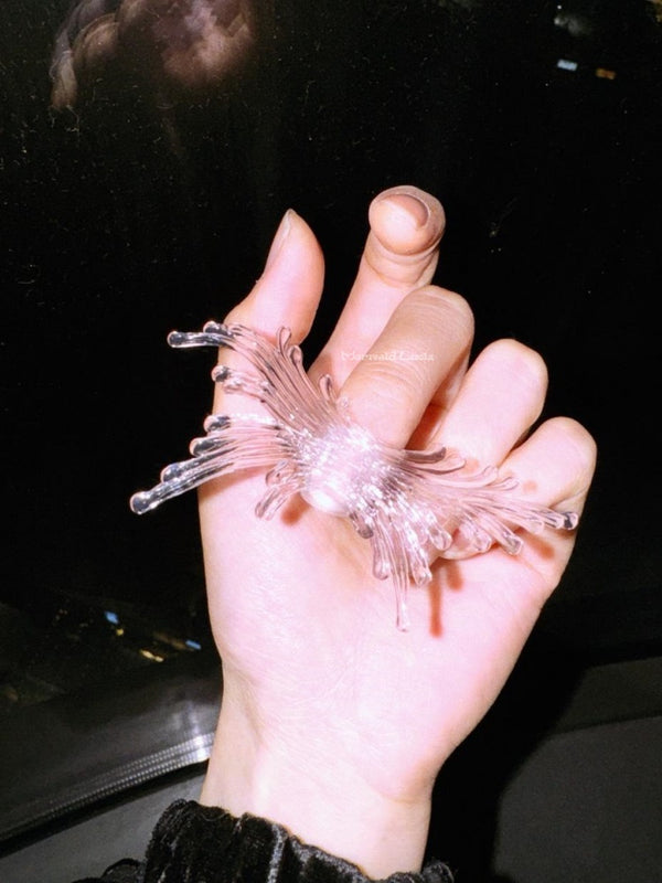 Handmade Pink Glass - Flare Wearable Nails for Shoots & Parties