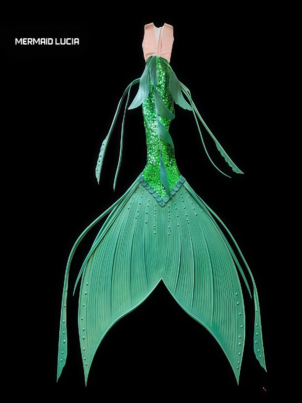 Ultralight Silicone Series Mermaid Merman Tail Beginning of Pearl 16