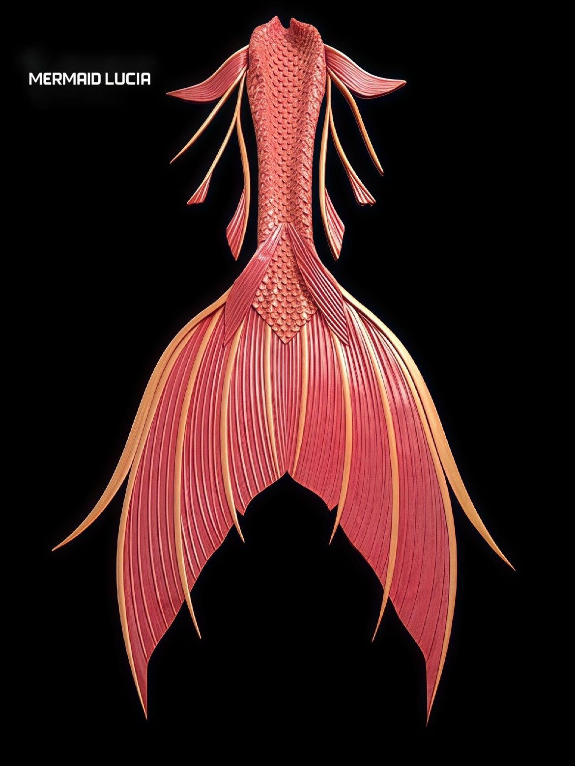 Ultralight Silicone Series Mermaid Merman Tail Beginning of Coral Dance 17 – Image 1