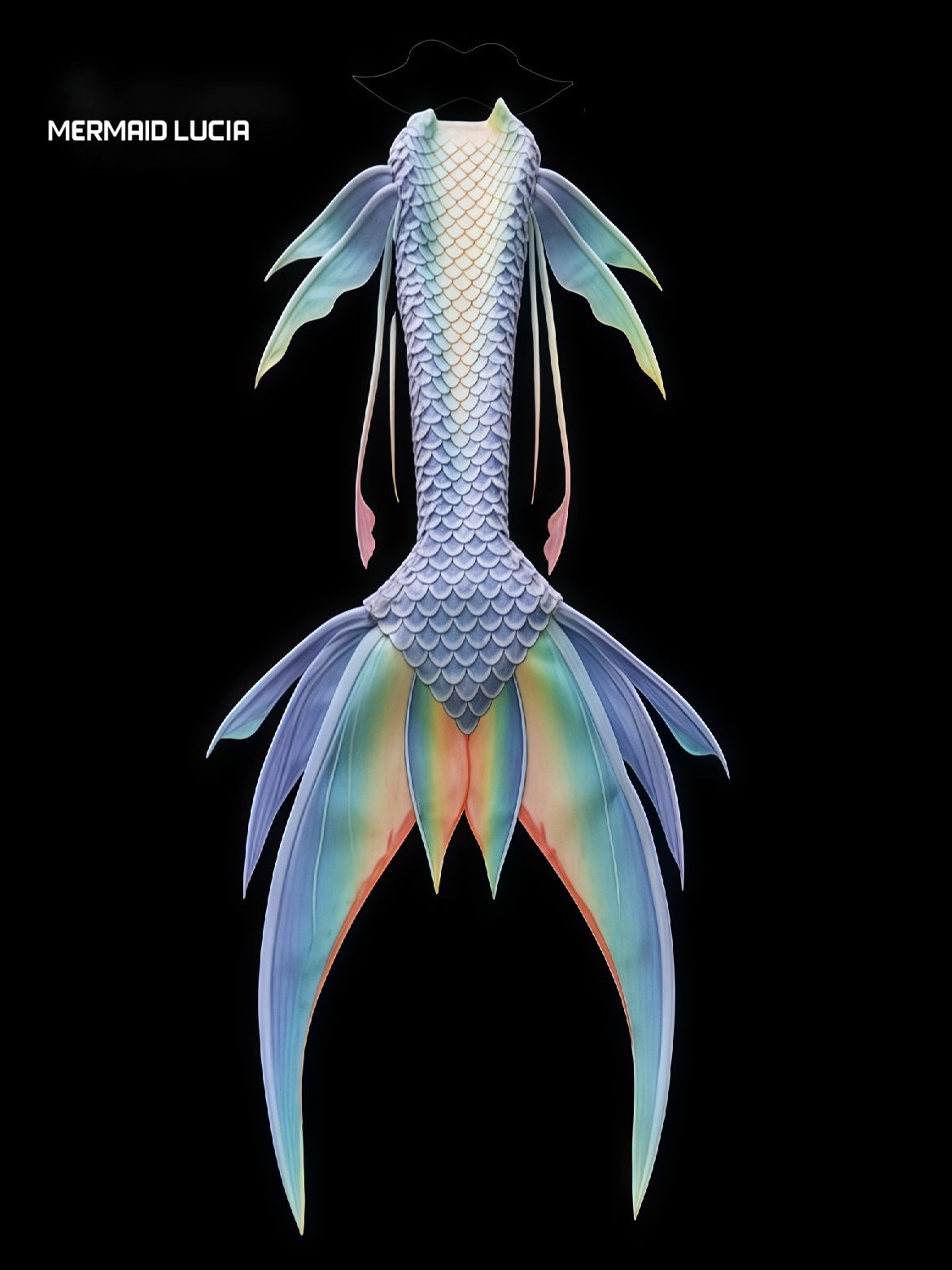 Reef Reverie 18 ultralight silicone mermaid tail
