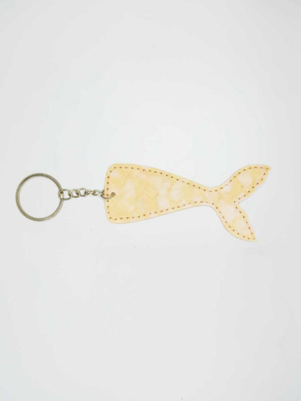 Eco-Friendly Mermaid Tail Keychain – Sustainable Mushroom Leather | UK Design Patent