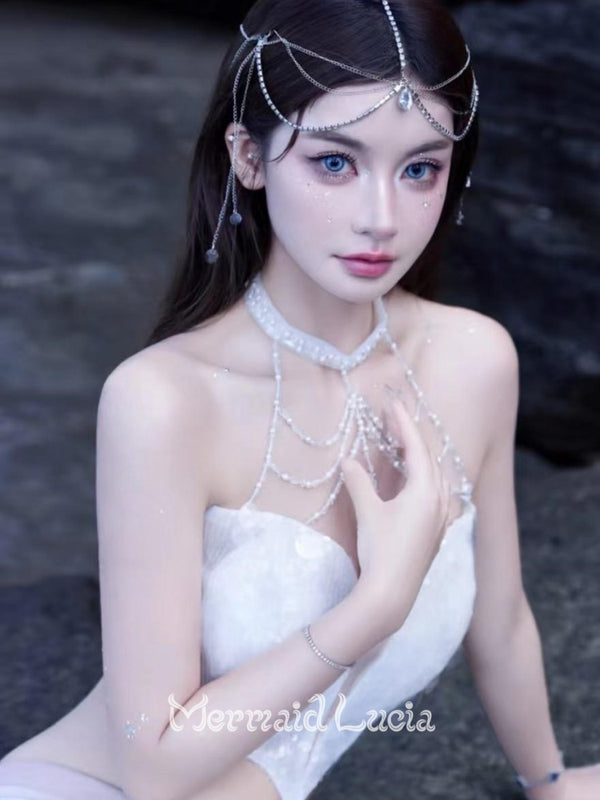 Mermaid Lucia Mystic Siren Crystal Fish Scale Bra