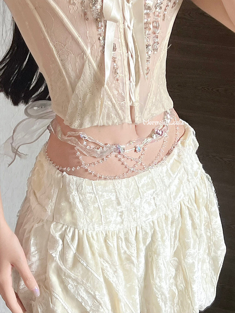 Crystal Princess resin waist chain