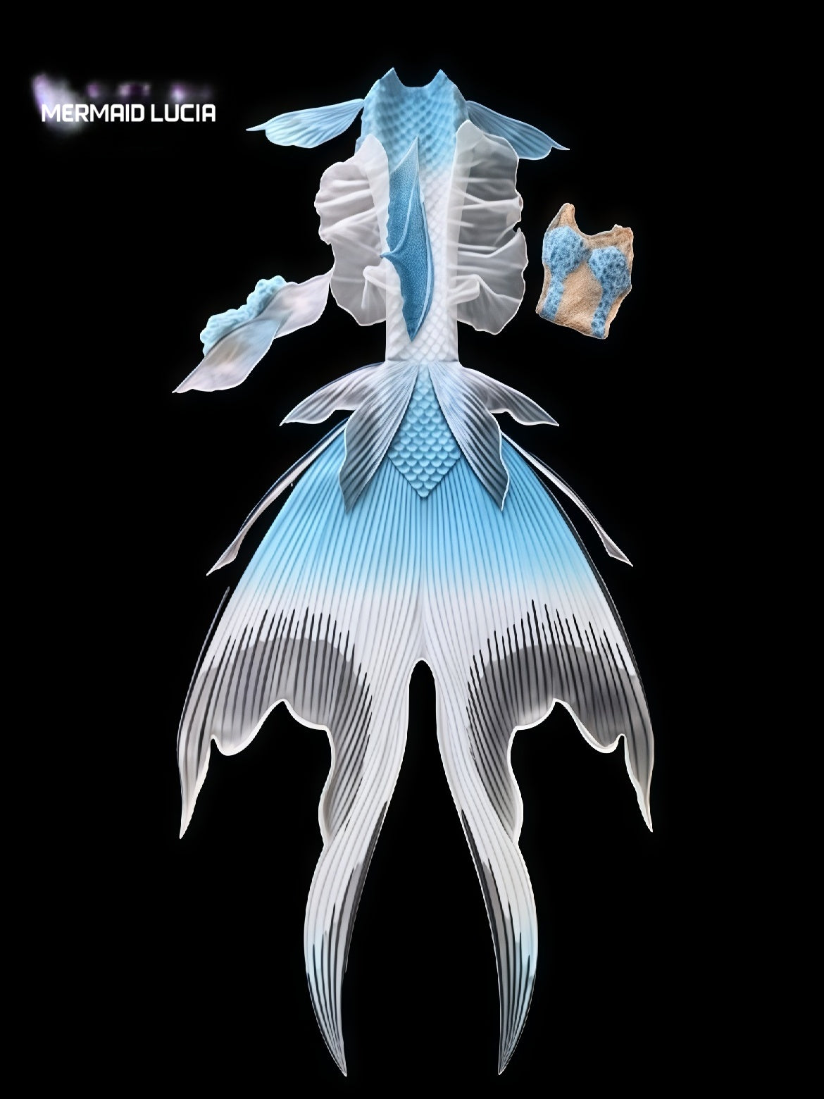 Butterfly 1 ultralight silicone mermaid tail