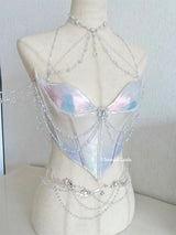 Fluttering Dreamland Resin Mermaid Corset Bra Top Cosplay Costume Patent-Protected