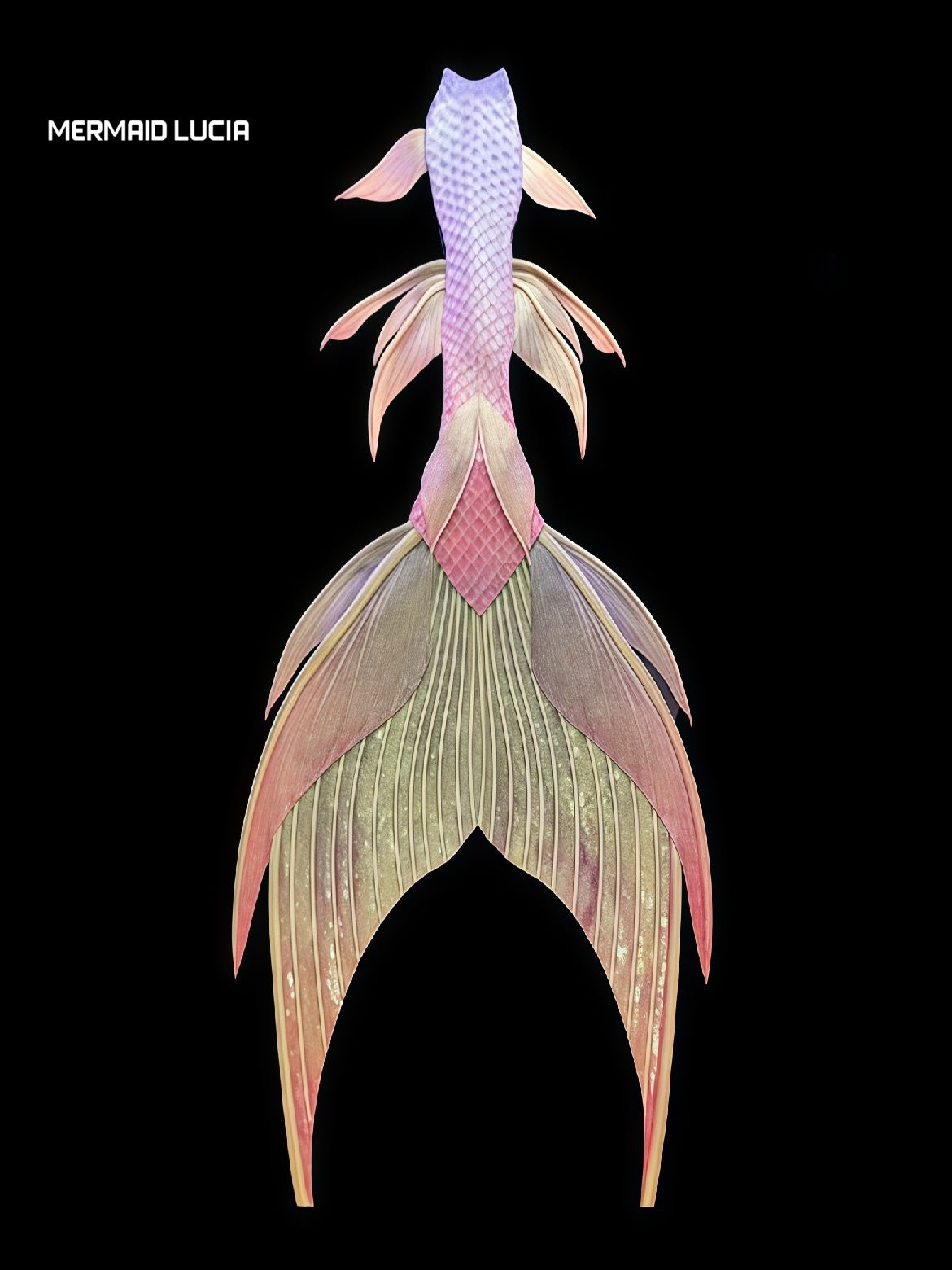 Starry Seabed 29 ultralight silicone mermaid tail