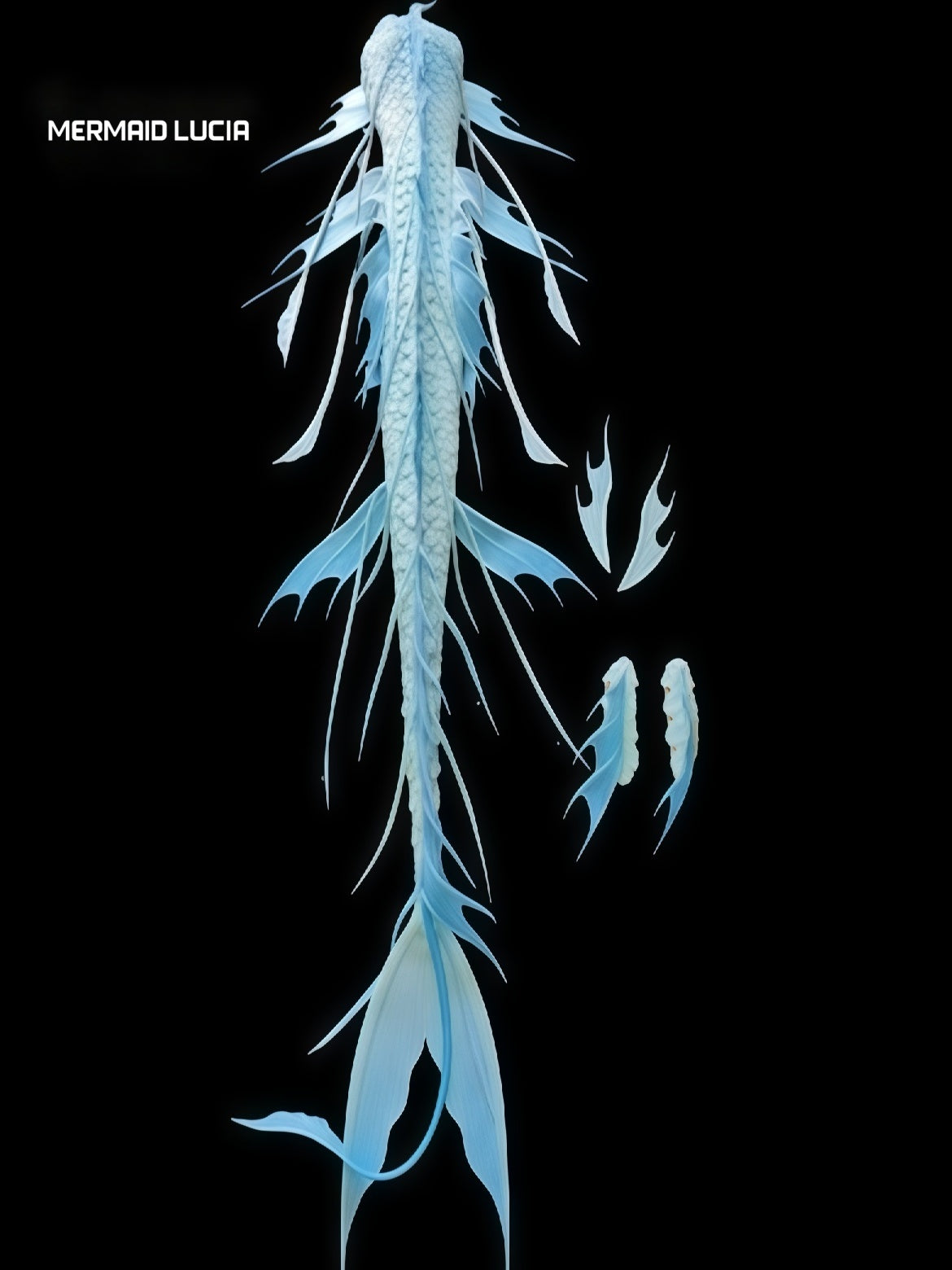 Dragon 2 ultralight silicone mermaid tail
