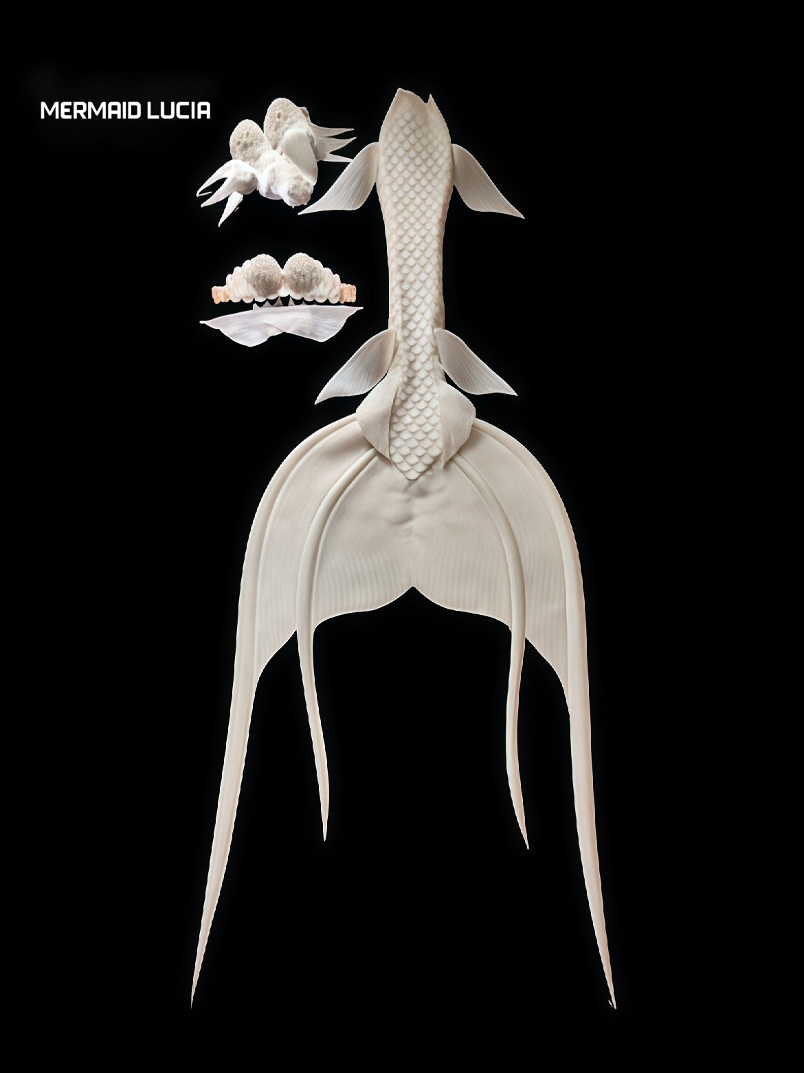 Swallowtail 2 ultralight silicone mermaid tail