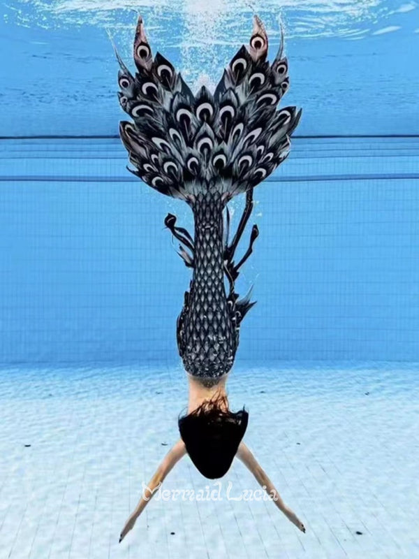 Mermaid Lucia Mystic Siren Series Crystal Peacock Fish Tail
