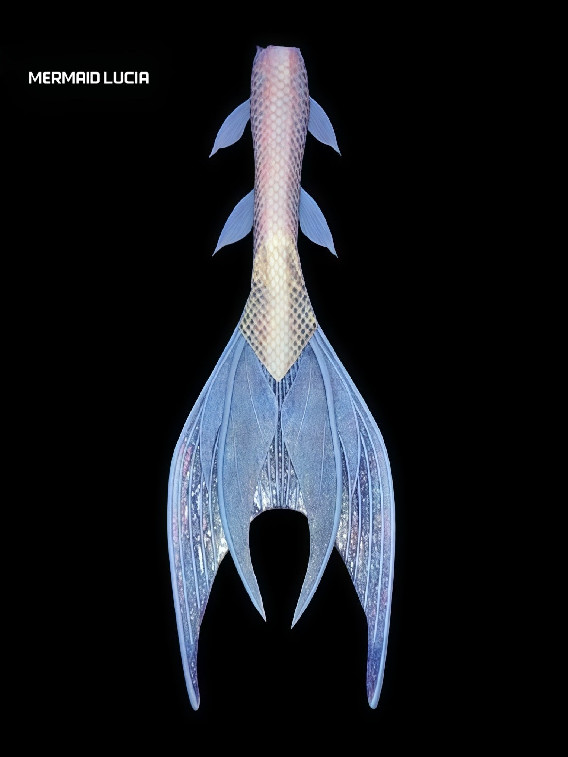 Starry Seabed 30 ultralight silicone mermaid tail
