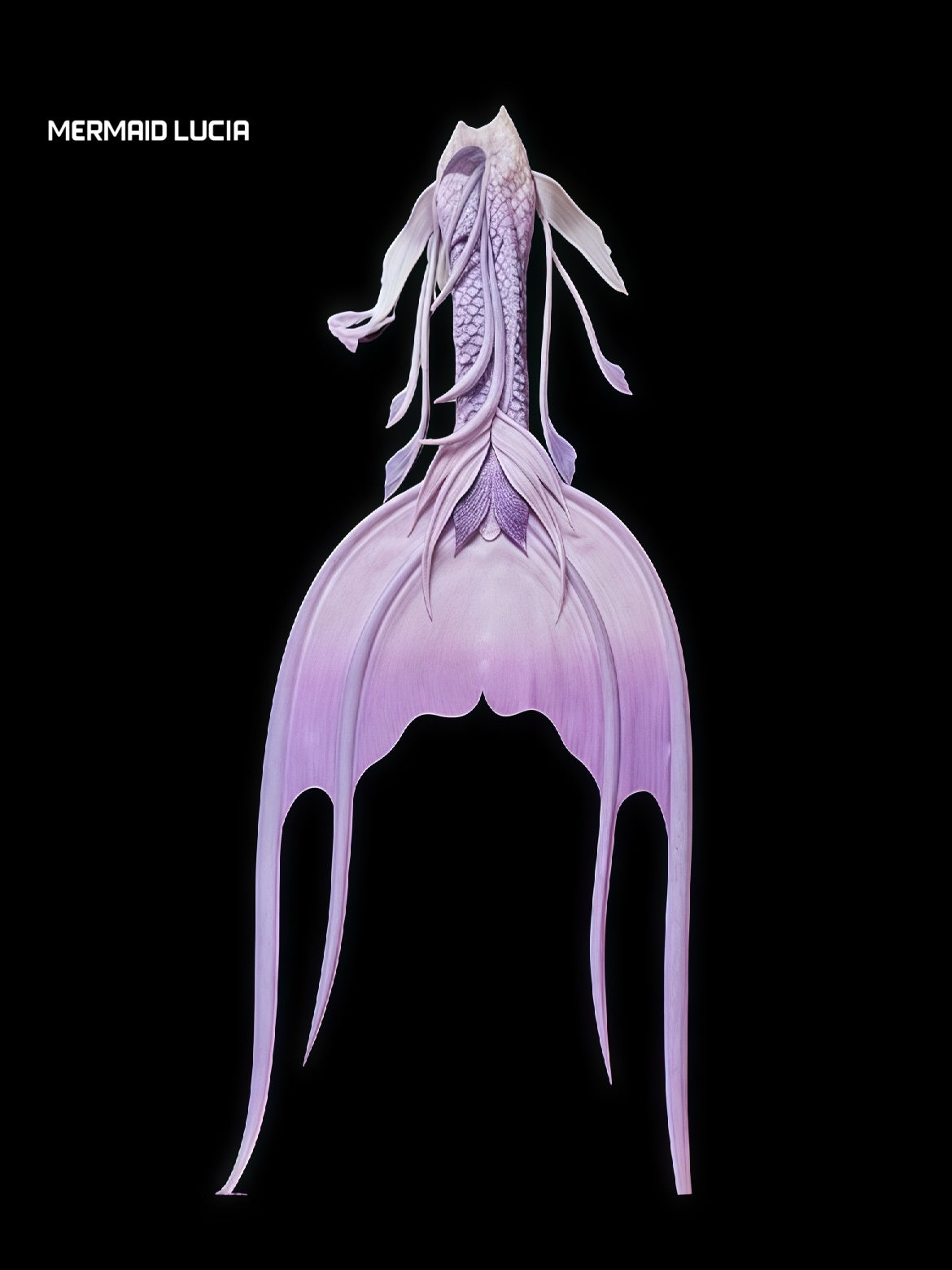 Swallowtail 3 ultralight silicone mermaid tail