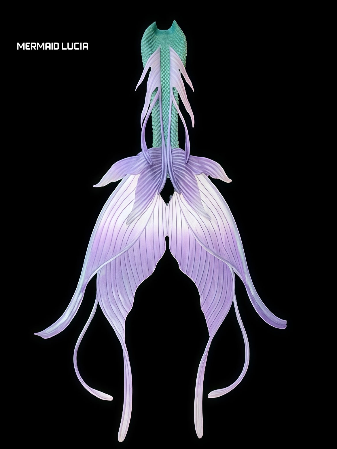 Seashell Secrets 3 ultralight silicone mermaid tail