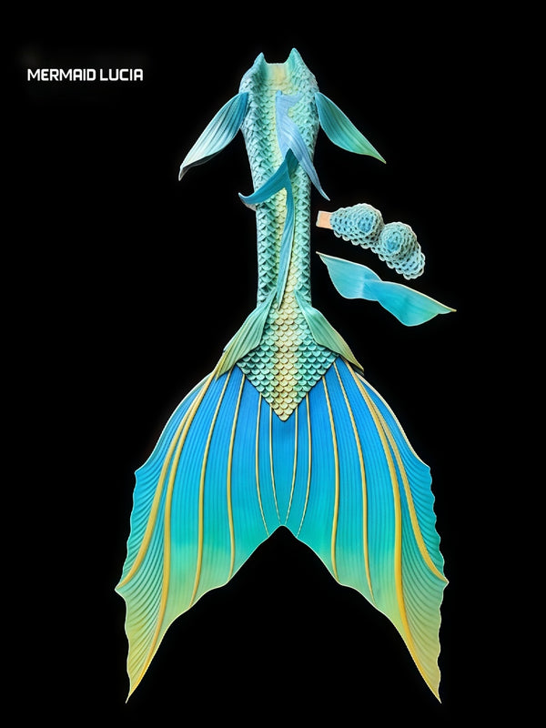 Ultralight Silicone Series Mermaid Merman Tail Beginning of Ocean Dreams Series 44