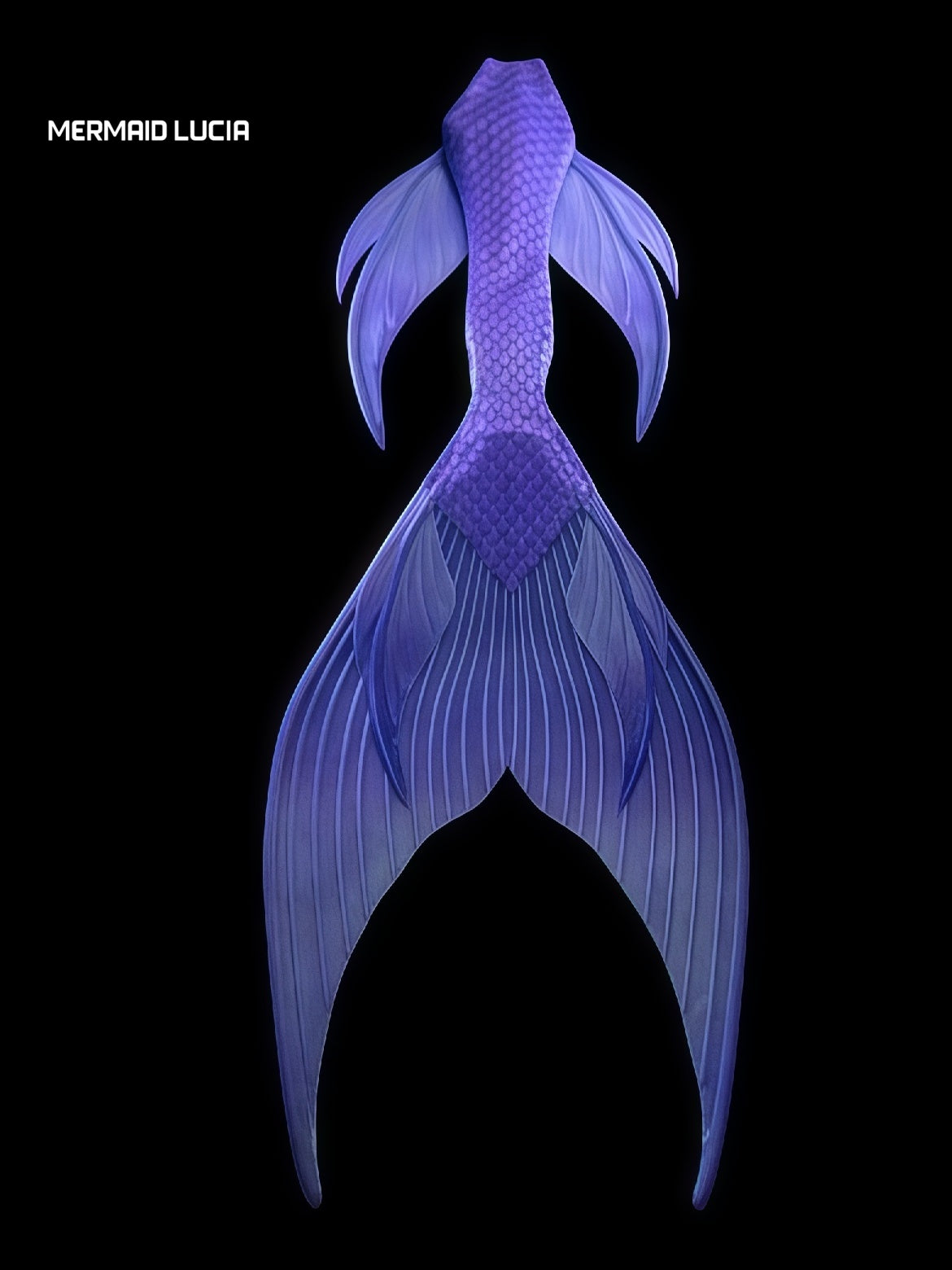 Starry Seabed 4 ultralight silicone mermaid tail