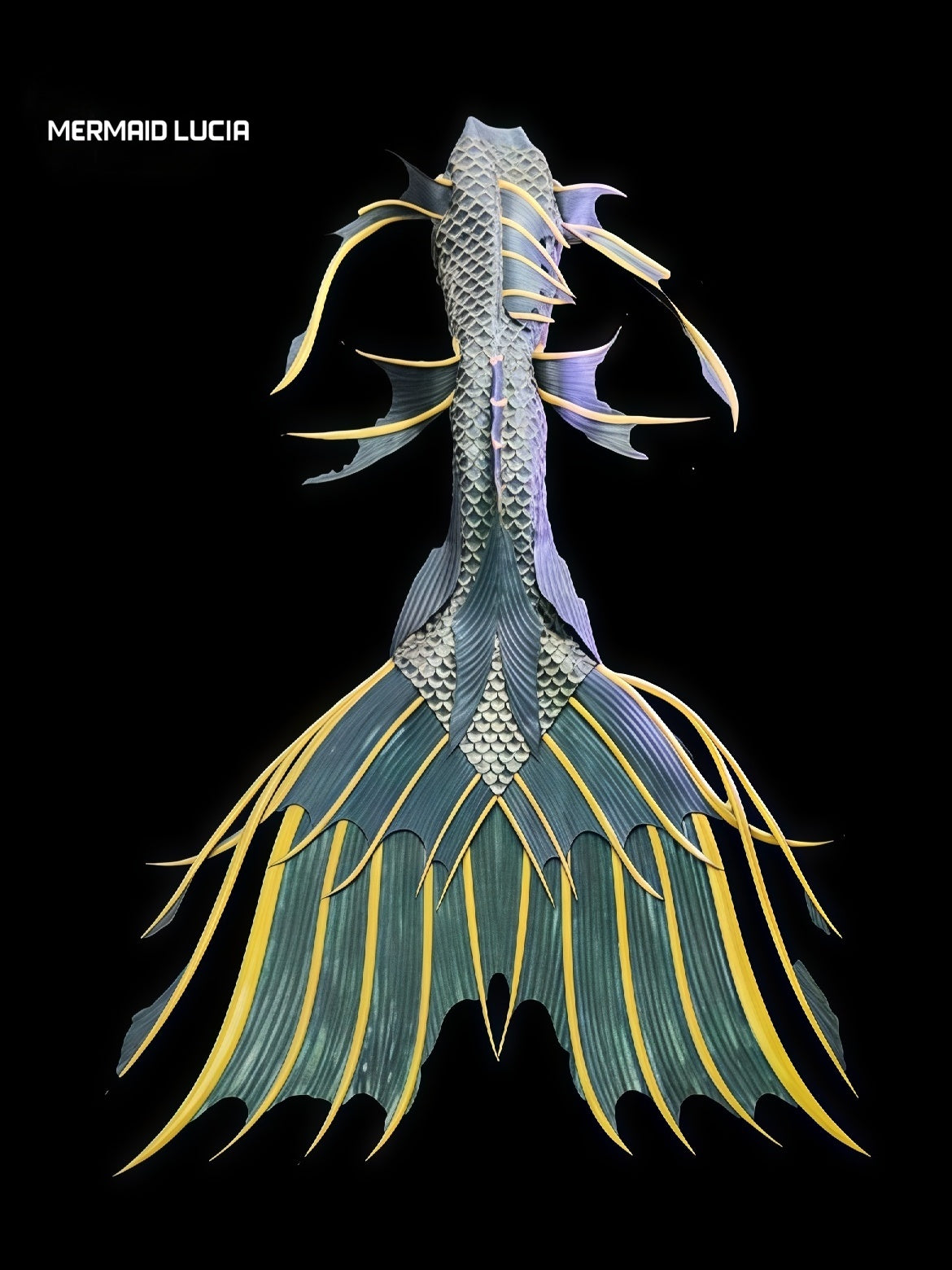 Fairytale Series 56 ultralight silicone mermaid tail