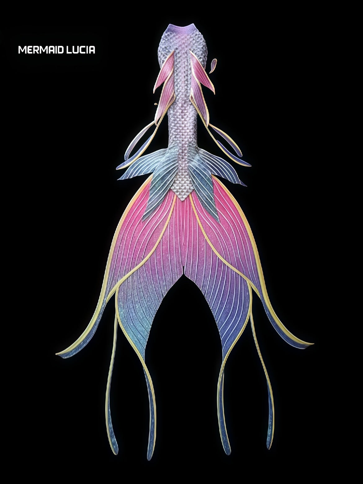 Seashell Secrets 5 ultralight silicone mermaid tail