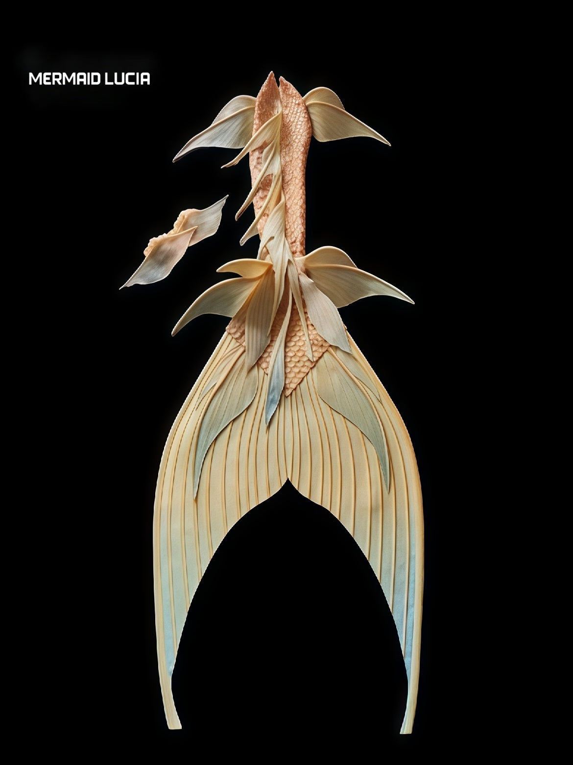 Starry Seabed 61 ultralight silicone mermaid tail