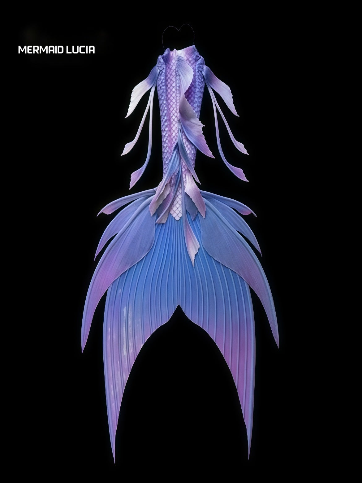 Starry Seabed 65 ultralight silicone mermaid tail