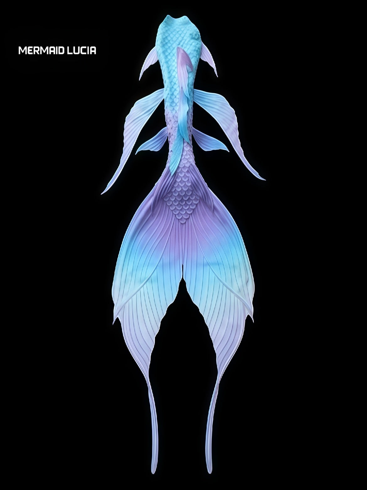 Seashell Secrets 6 ultralight silicone mermaid tail