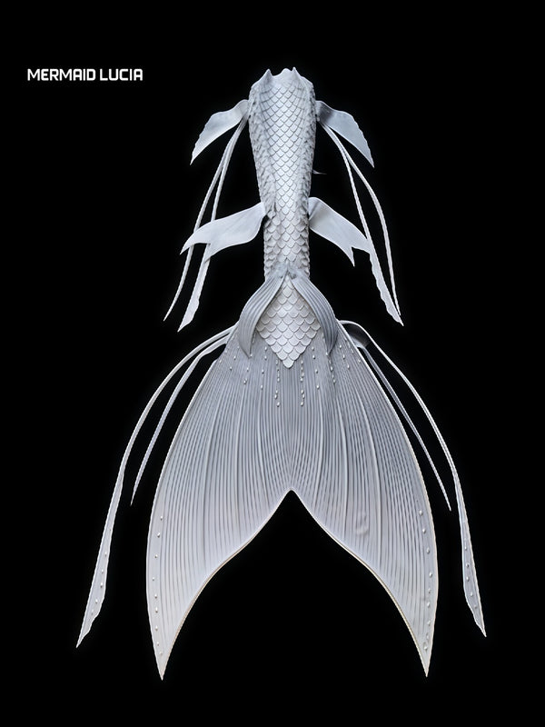 Ultralight Silicone Series Mermaid Merman Tail Beginning of Pearl 6