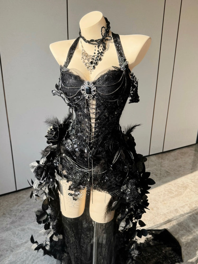 Nocturne Gothic Muse Dress Ensemble Costume Patent-Protected – Image 1