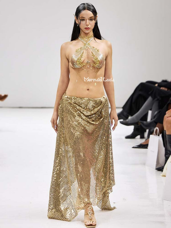 Majic Golden Color Woodland Fairy Resin Top Costume Patent - Protected