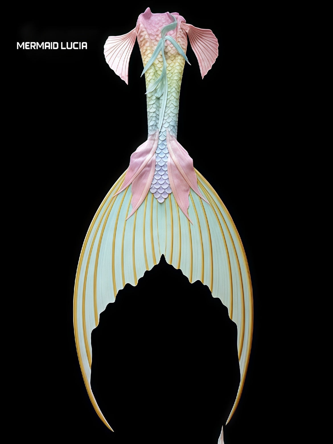 Anemone Waltz 91 ultralight silicone mermaid tail