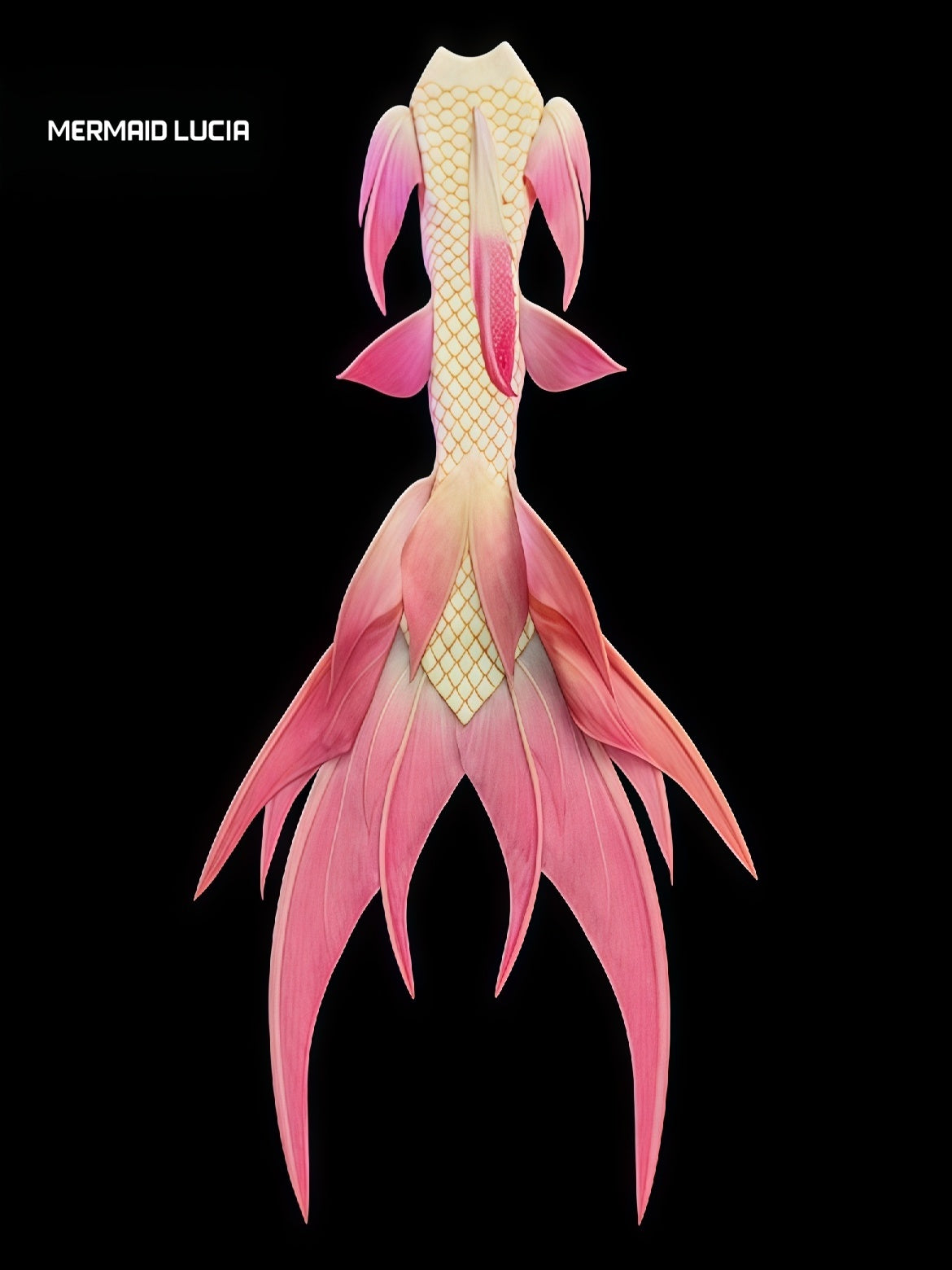 Jade Fountain 9 ultralight silicone mermaid tail