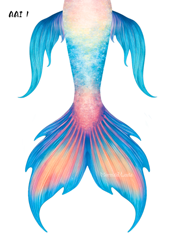 AAI exclusive fabric mermaid tail by Mermaid Lucia