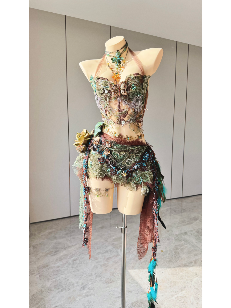 Mermaid Lucia Autumn Opal Butterfly Empress Dress Ensemble Costume Patent-Protected – Image 1