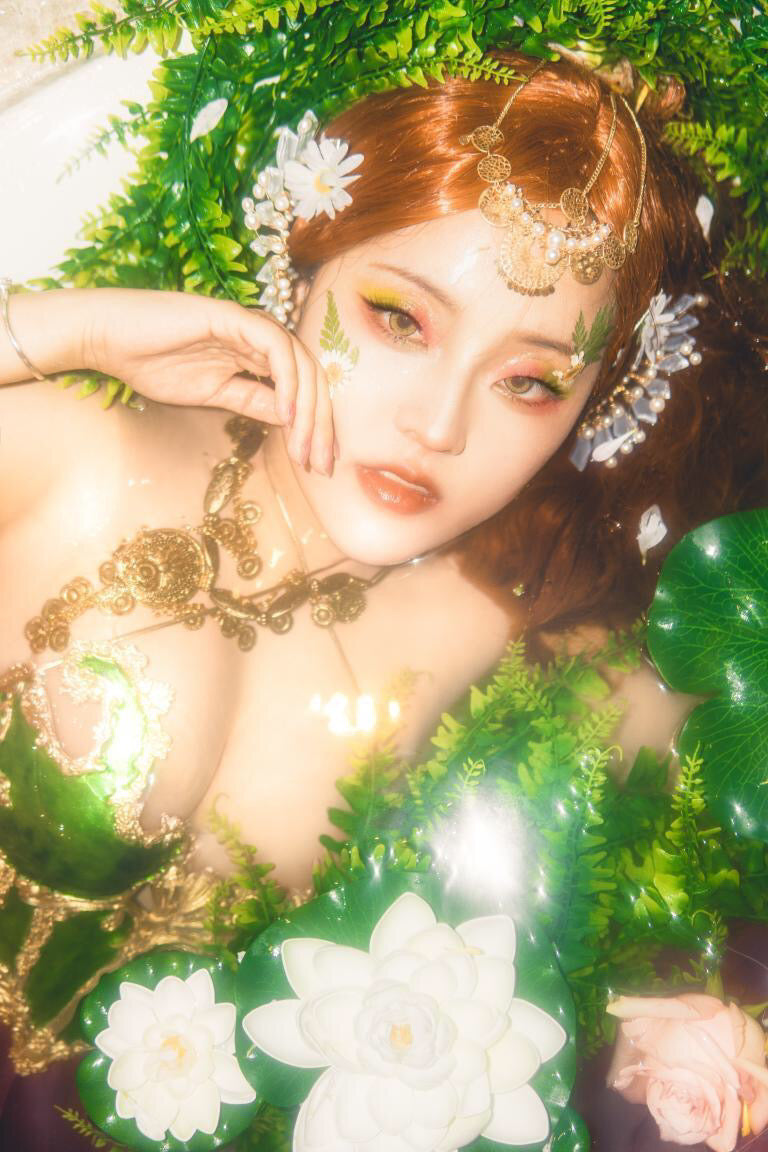 Dark Green Opal Bones Resin Mermaid Corset Bra Top Cosplay Costume Patent-Protected
