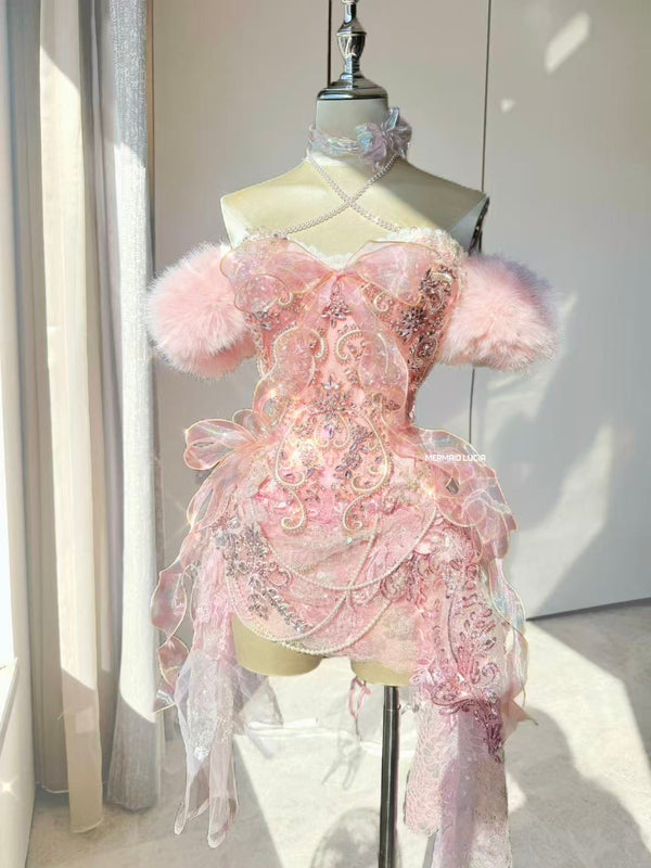 Blush Fluff Lace Dream Ensemble Costume Patent-Protected