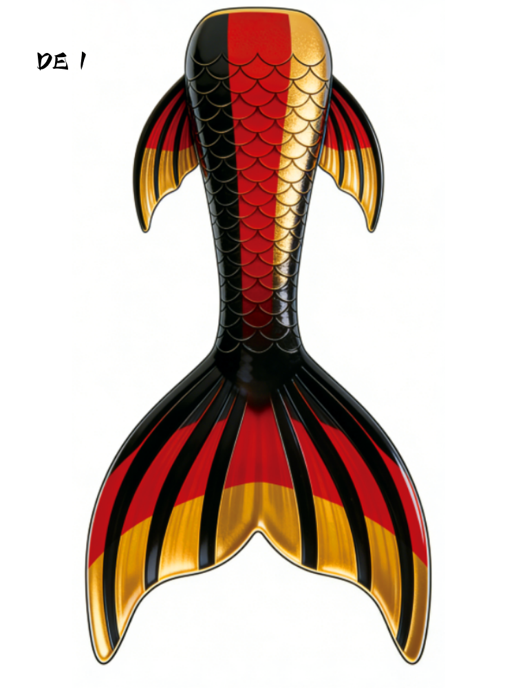 Germany inspired fabric mermaid tail by Mermaid Lucia