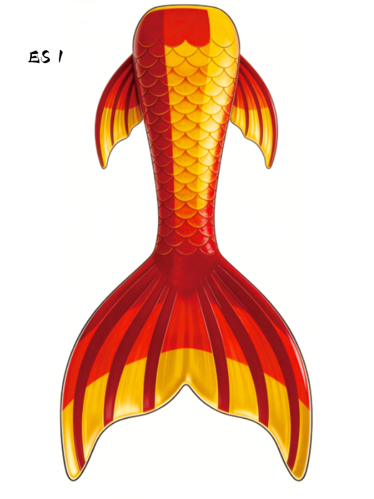 Spain inspired fabric mermaid tail by Mermaid Lucia