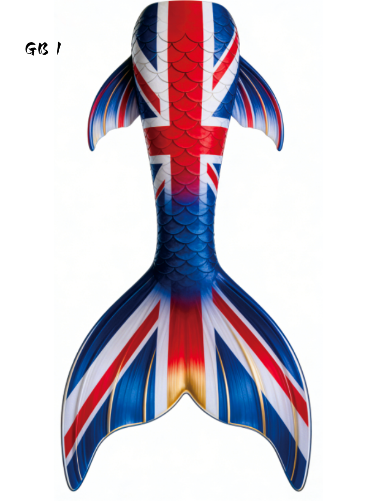 UK inspired fabric mermaid tail by Mermaid Lucia