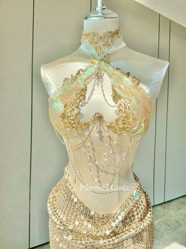 Majic Golden Color Woodland Fairy Resin Top Costume Patent - Protected