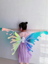 Chrismas Gift Butterfly Wings Fairy Angel Elf LED Glowing Luminous with Music Glowing Cosplay Prop