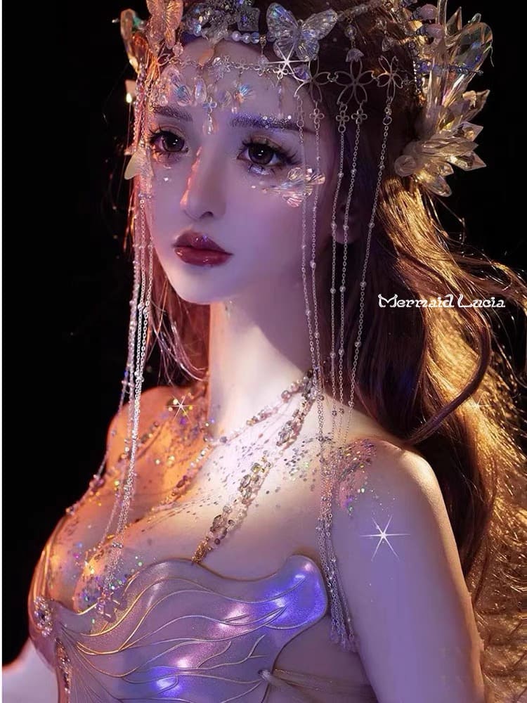 Butterfly Blossom Resin Mermaid Corset Bra Top Cosplay Costume Patent-Protected