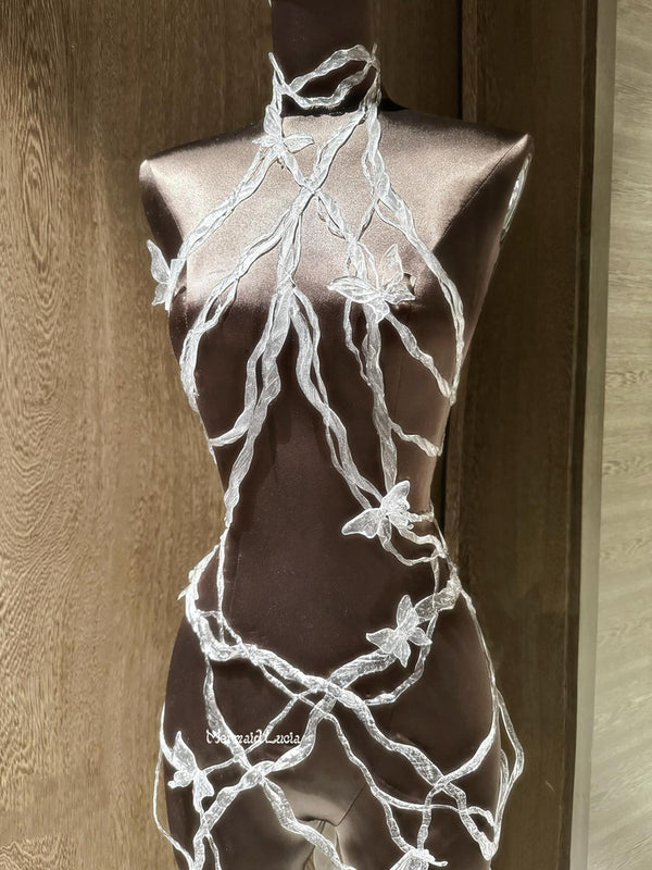 Butterfly Vines Resin Bodychain Cosplay Costume Patent-Protected