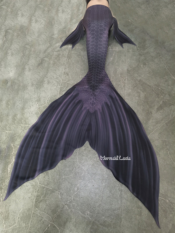 Fantasy Illusion Mermaid Tail Color 10 Black Grey