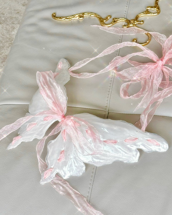 Light Pink Sisterhood Fairy Wings Resin Porcelain Mermaid Corset Bra Top Cosplay Costume Patent-Protected