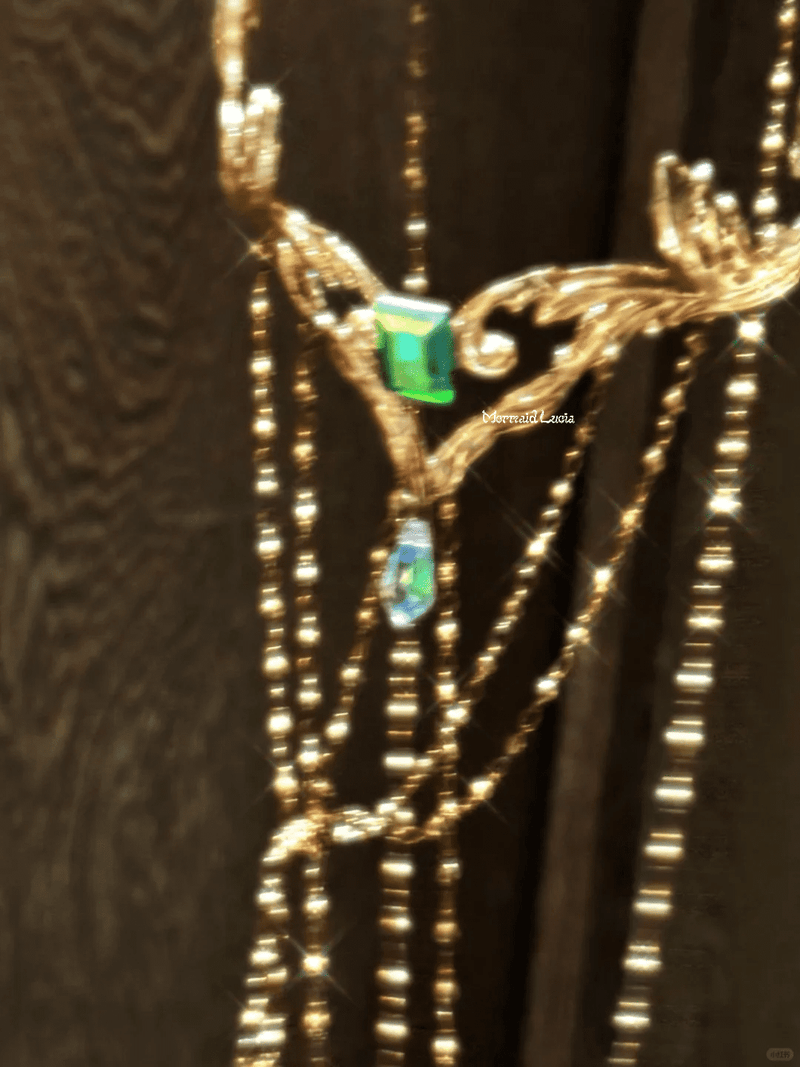 Green Elf Necklace Resin Patent-Protected