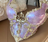 Angel Purple Opal Bones Resin Mermaid Corset Bra Top Cosplay Costume Patent-Protected