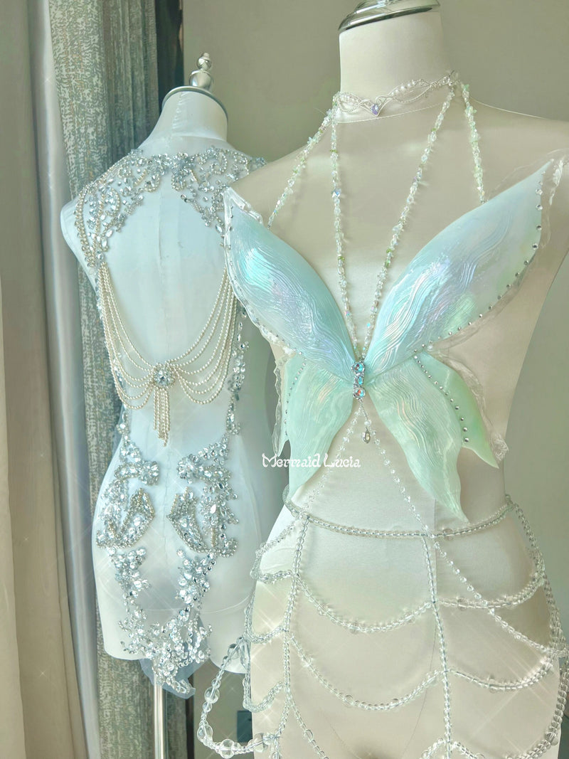 Butterfly Majesty Resin Mermaid Corset Bra Top Cosplay Costume Patent-Protected